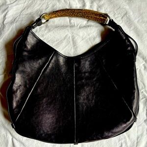 2002 Vintage Yves Saint Laurent by Tom Ford Horn Hobo Bag
